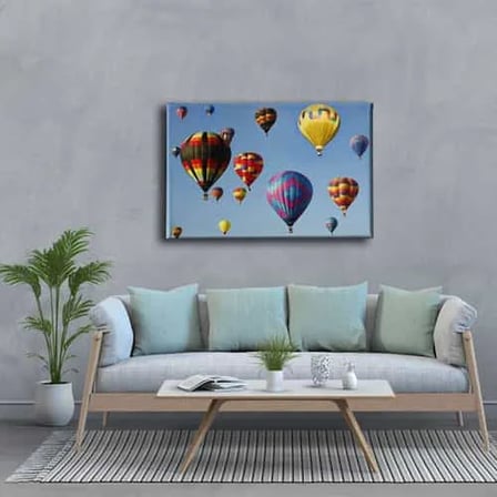 Balonlar Dekoratif Kanvas Duvar Tablosu