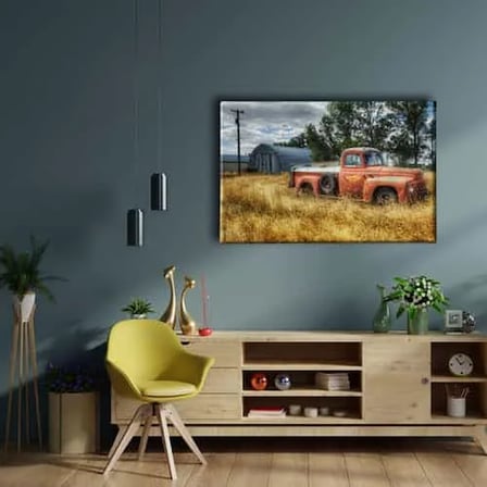 Chevrolet Kamyonet Dekoratif Kanvas Duvar Tablosu
