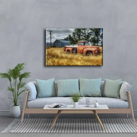 Chevrolet Kamyonet Dekoratif Kanvas Duvar Tablosu