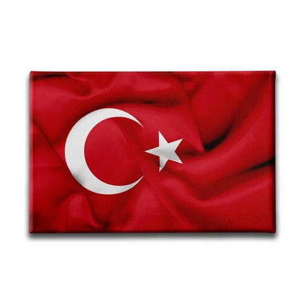 Türk Bayrağı Dekoratif Kanvas Duvar Tablosu