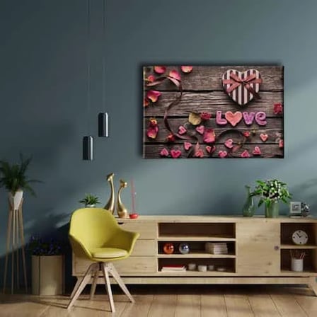 Love Dekoratif Kanvas Duvar Tablosu