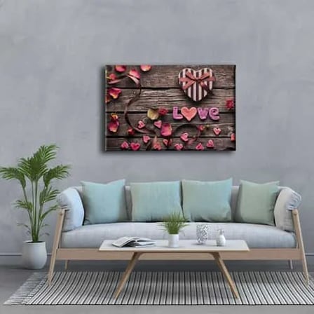 Love Dekoratif Kanvas Duvar Tablosu