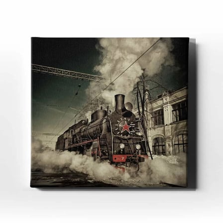 Kara Tren Dekoratif Kanvas Duvar Tablosu