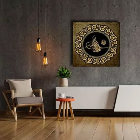 Tuğra Dekoratif Kanvas Duvar Tablosu