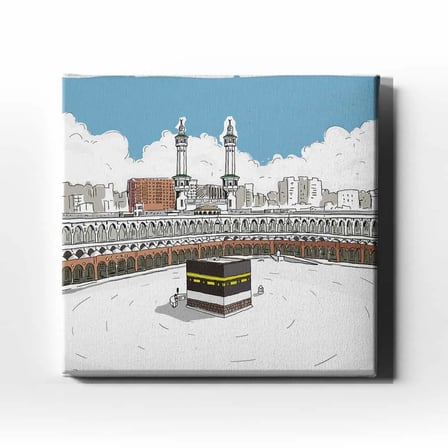 Kabe Çizim Dekoratif Kanvas Duvar Tablosu
