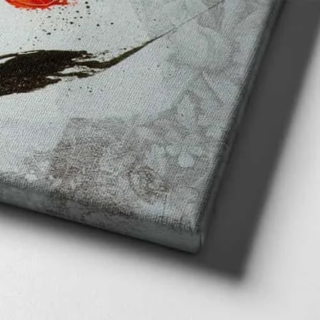 Yazılı Çiçek Dekoratif Kanvas Duvar Tablosu