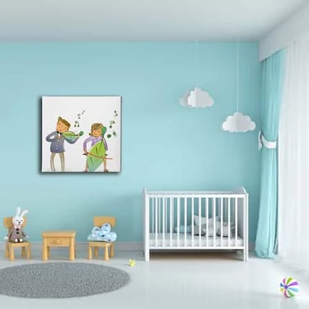 Çocuk Muzikali Çocuk Odası Kanvas Duvar Tablosu