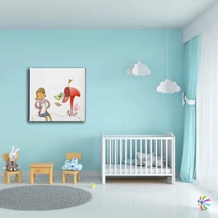 Mektup Çocuk Odası Kanvas Duvar Tablosu