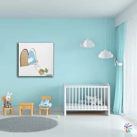 Bilgisayarli Çocuk Odası Kanvas Duvar Tablosu