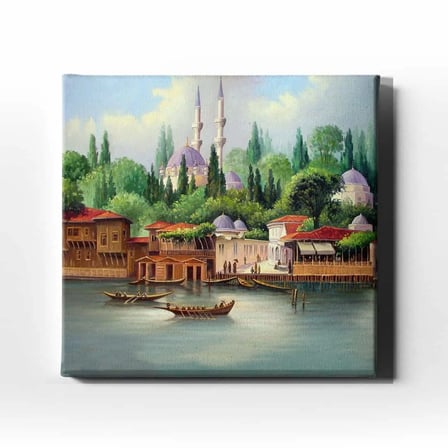İstanbul Manzara Kanvas Duvar Tablosu