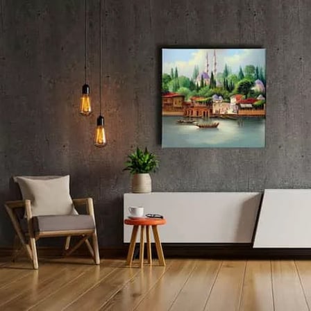 İstanbul Manzara Kanvas Duvar Tablosu