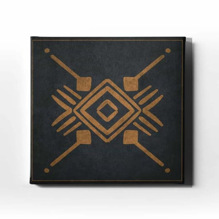 Motif Dekoratif Kanvas Duvar Tablosu
