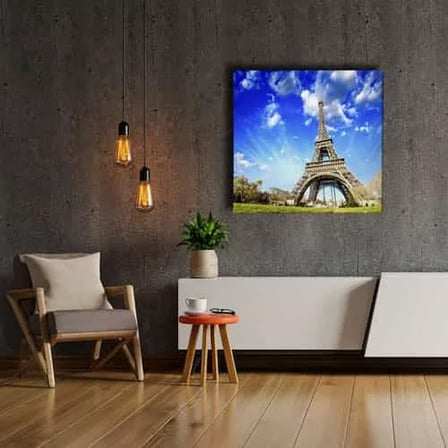 Paris Eyfel Kulesi Dekoratif Kanvas Duvar Tablosu