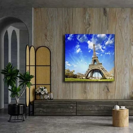 Paris Eyfel Kulesi Dekoratif Kanvas Duvar Tablosu