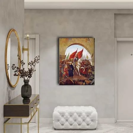 Fatih Sultan Mehmet Dekoratif Kanvas Duvar Tablosu