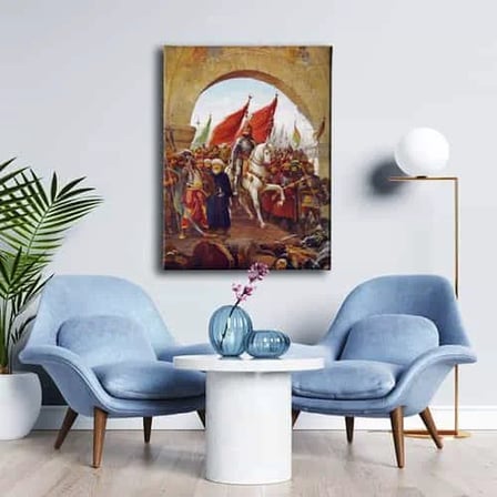Fatih Sultan Mehmet Dekoratif Kanvas Duvar Tablosu