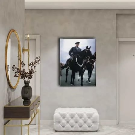 Atli Atatürk Dekoratif Kanvas Duvar Tablosu