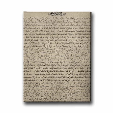Fetih Suresi İslami Hat Sanatı Kanvas Tablo