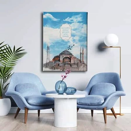Ayasofya Cami Dekoratif Kanvas Duvar Tablosu