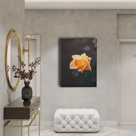 Sarı Gül Dekoratif Kanvas Duvar Tablosu