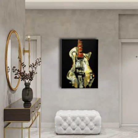 Gitar Dekoratif Kanvas Duvar Tablosu