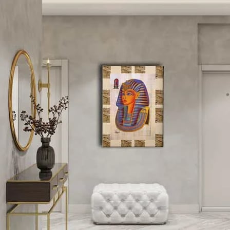 Firavun Tutankhamun Dekoratif Kanvas Duvar Tablosu