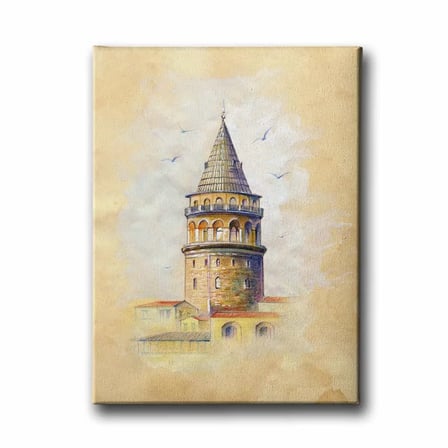 Galata Kulesi Dekoratif Kanvas Duvar Tablosu
