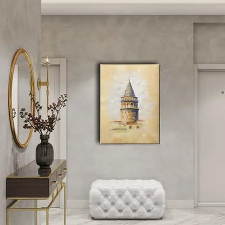 Galata Kulesi Dekoratif Kanvas Duvar Tablosu