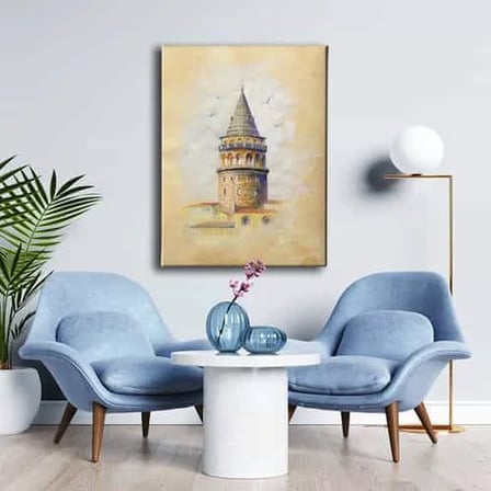Galata Kulesi Dekoratif Kanvas Duvar Tablosu
