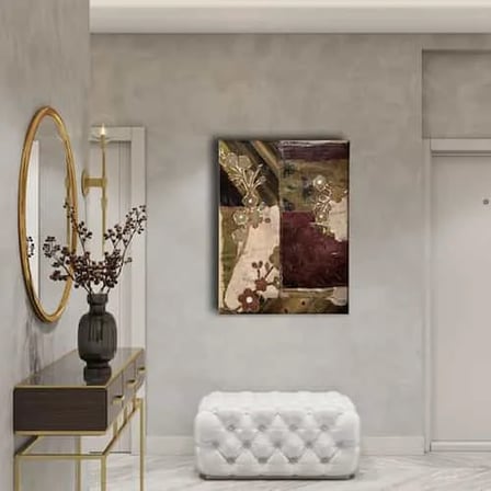 Yamali Kilim Dekoratif Kanvas Duvar Tablosu