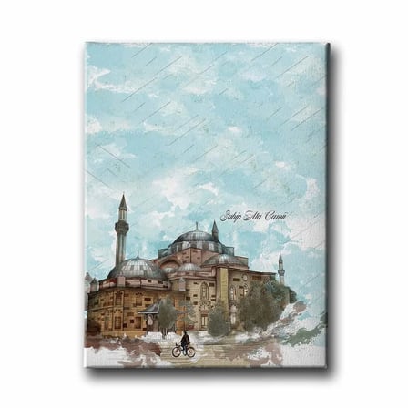 Sahip Ata Cami İslami Hat Sanatı Kanvas Tablo
