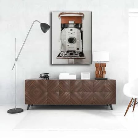 Eski Model Fotograf Makinesi Dekoratif Kanvas Duvar Tablosu