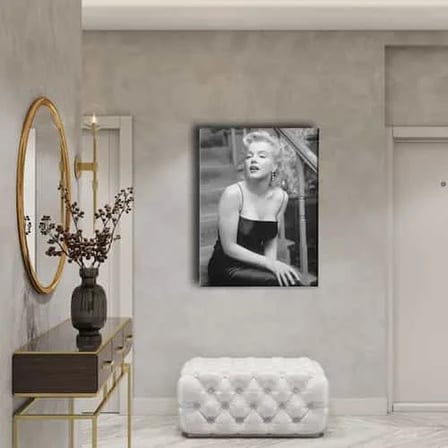 Marilyn Monreo Potresi Dekoratif Kanvas Duvar Tablosu
