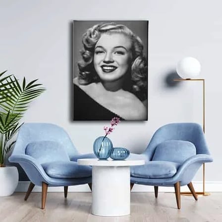 Marilyn Monreo Potresi Dekoratif Kanvas Duvar Tablosu