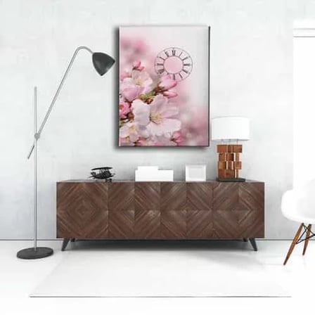 İlkbahar Saatli Dekoratif Duvar Tablosu