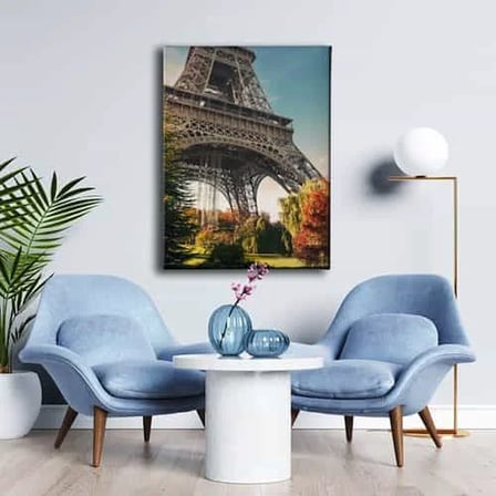 Paris Eyfel Kulesi Dekoratif Kanvas Duvar Tablosu