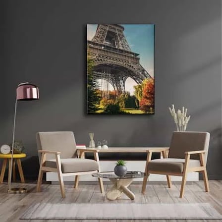 Paris Eyfel Kulesi Dekoratif Kanvas Duvar Tablosu
