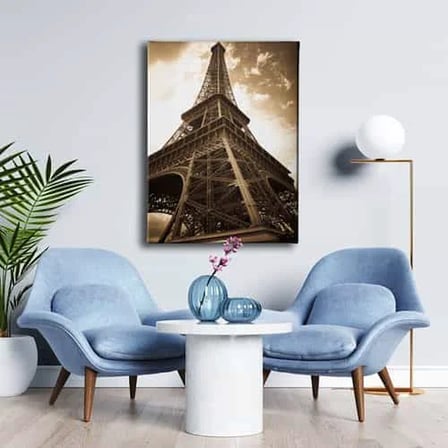 Paris Eyfel Kulesi Dekoratif Kanvas Duvar Tablosu
