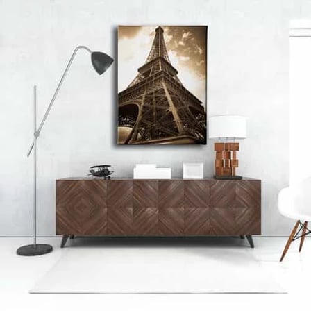 Paris Eyfel Kulesi Dekoratif Kanvas Duvar Tablosu