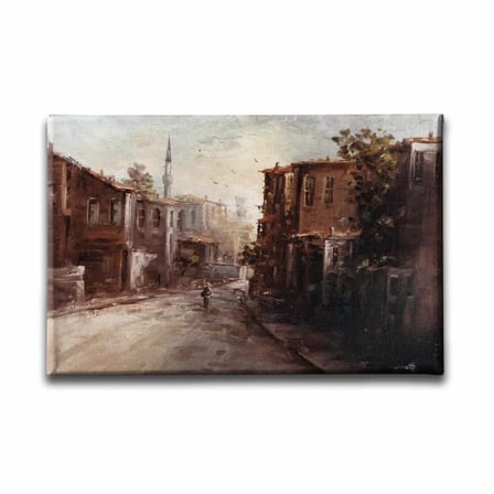 Yağlı Boya İstanbul Sanatsal Kanvas Duvar Tablosu