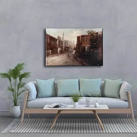 Yağlı Boya İstanbul Sanatsal Kanvas Duvar Tablosu