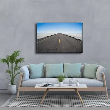Yol Dekoratif Kanvas Duvar Tablosu