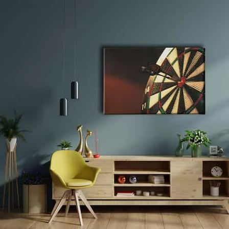 Dart Dekoratif Kanvas Duvar Tablosu