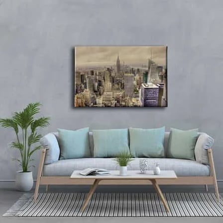 City Dekoratif Kanvas Duvar Tablosu