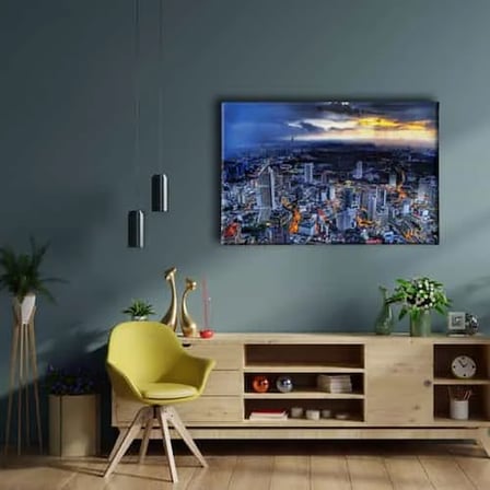 City Dekoratif Kanvas Duvar Tablosu