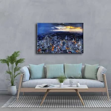 City Dekoratif Kanvas Duvar Tablosu