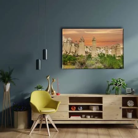 Pelee Dağı Dekoratif Kanvas Duvar Tablosu
