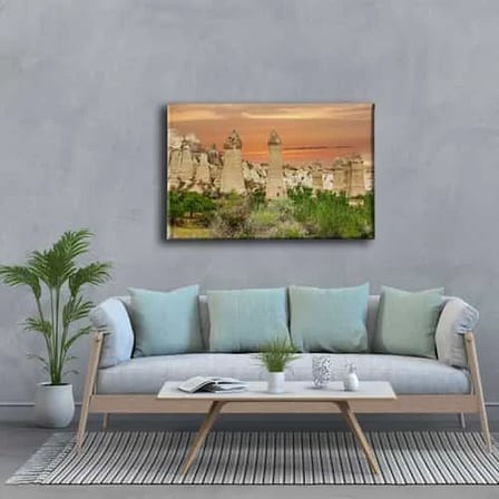 Pelee Dağı Dekoratif Kanvas Duvar Tablosu