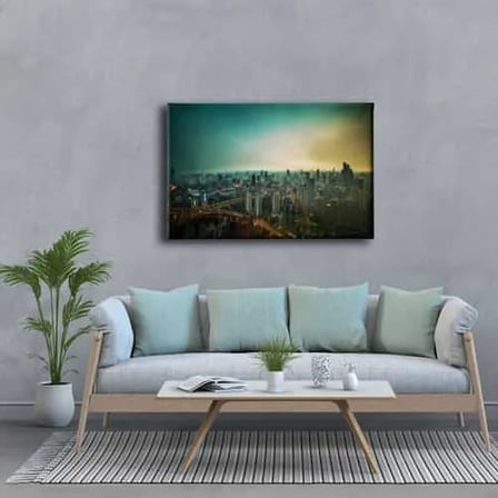 City Dekoratif Kanvas Duvar Tablosu
