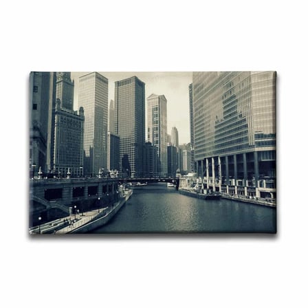 Chicago City Dekoratif Kanvas Duvar Tablosu